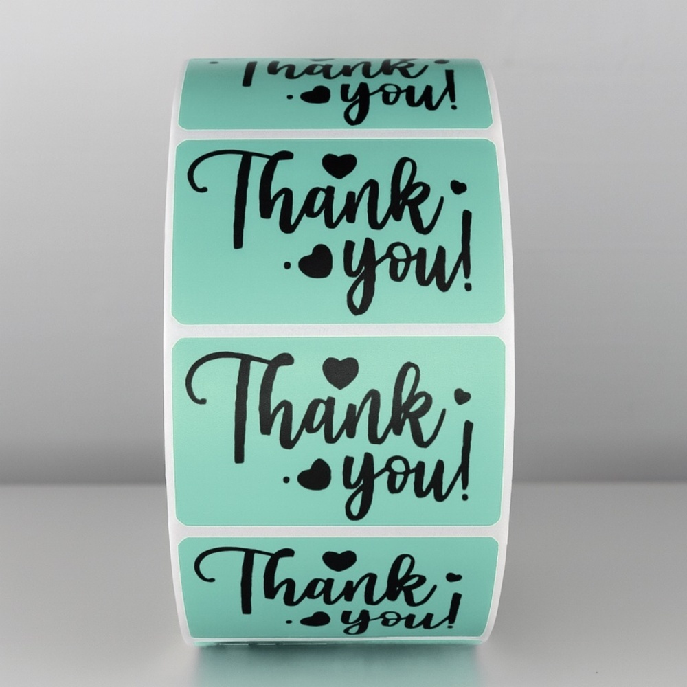 Thank You Stickers Purple Heart | Small Business Packaging Labels Cute